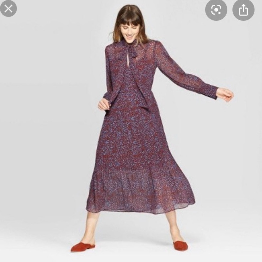 A New Day Target Pleated Midi Dress